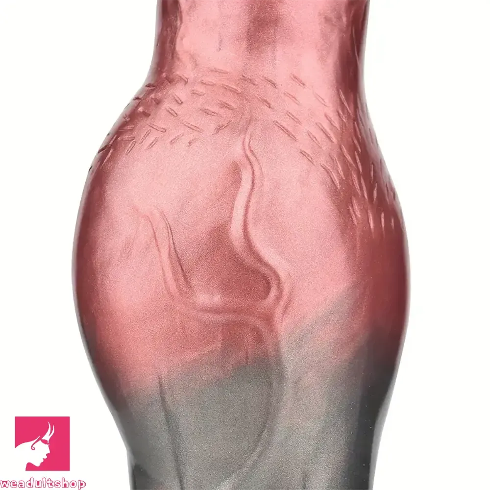 10.82in Liquid Silicone Soft Dog Knot Monster Female Male Dildo