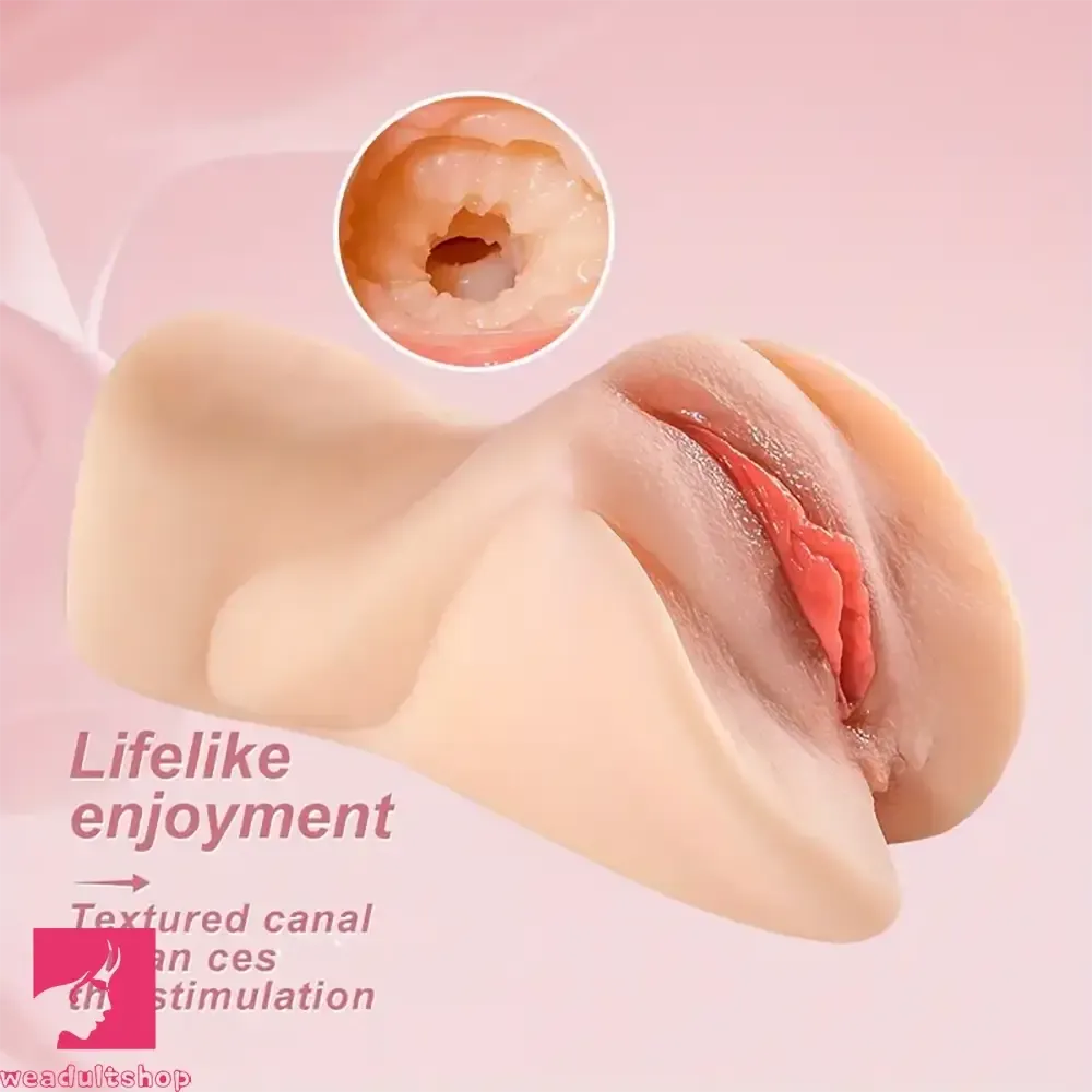 3 in 1 Male Masturbator Adult Pussy Sex Toy With Real Textured Skin