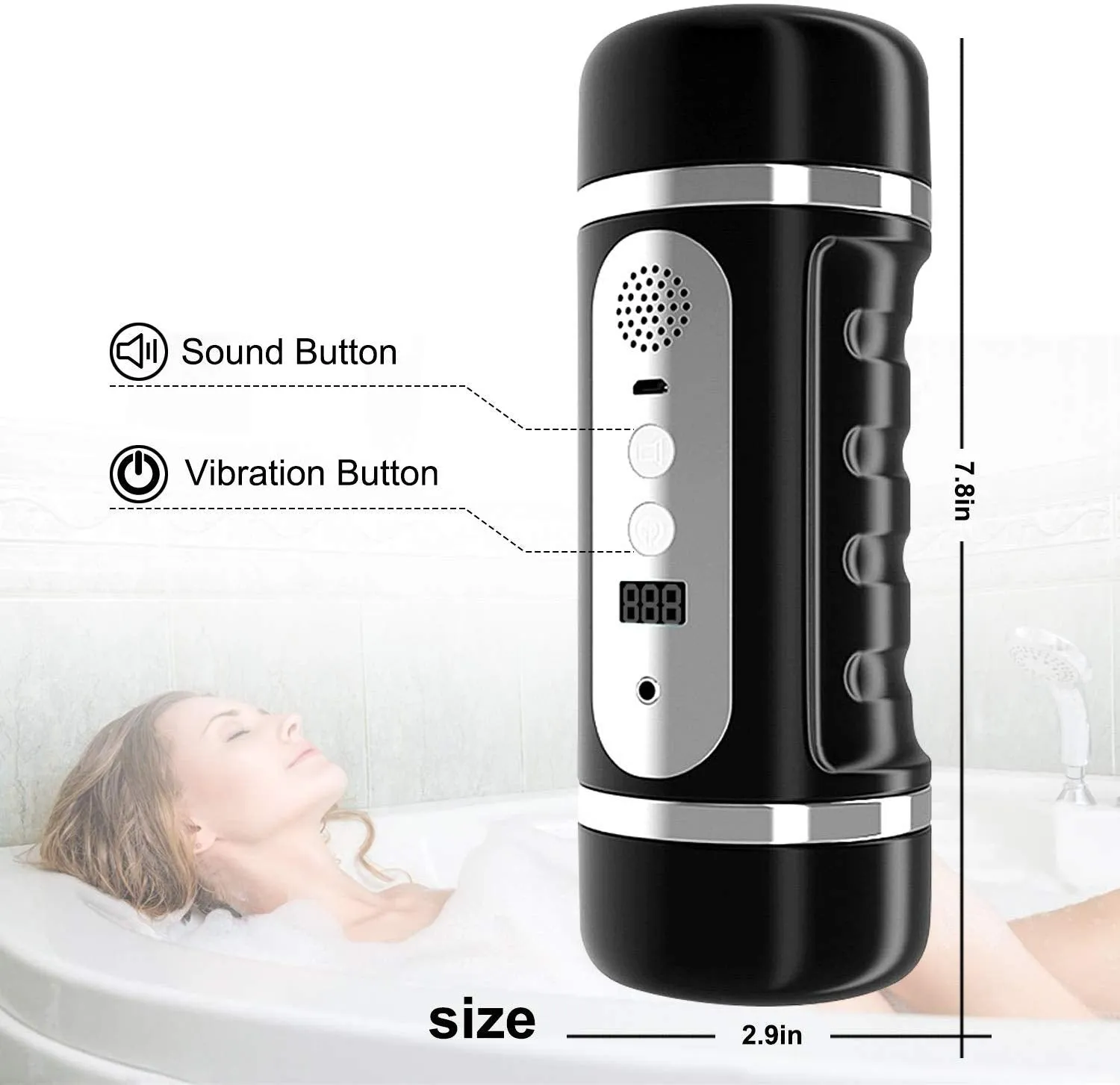 3D Realistic Double Head Automatic Masturbator