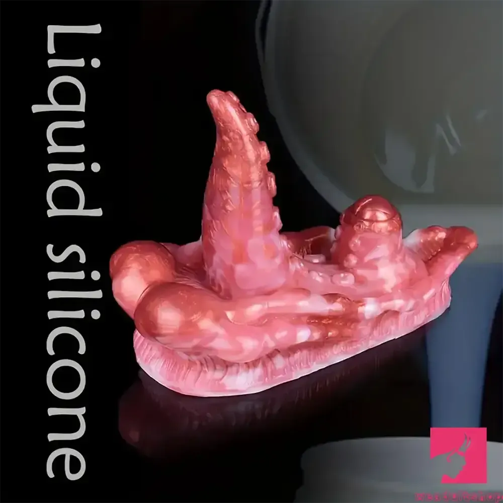 4.33in Small Octopus Tentacle Silicone Soft Dildo Penis Clit Expander