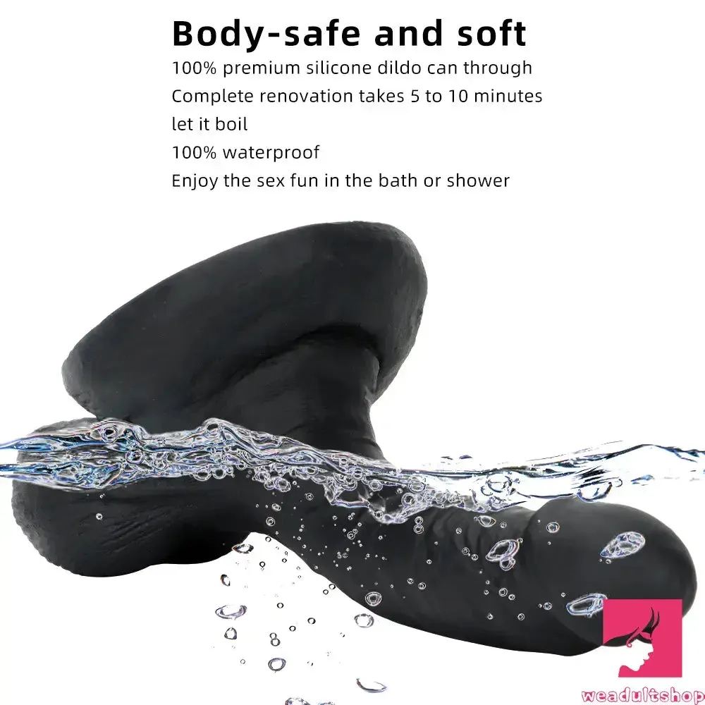 7.48in Big Suction Cup Silicone Soft Mixed Color Dildo For Adult Sex Toy