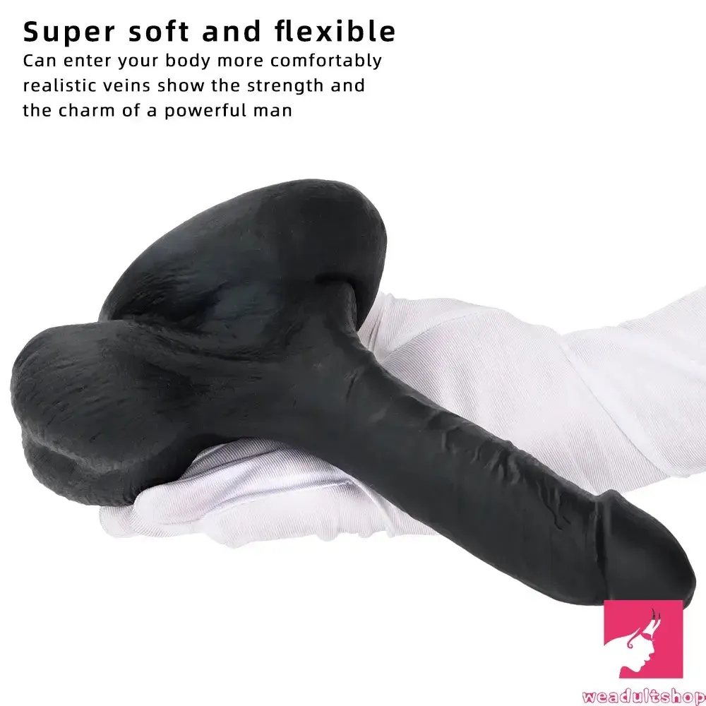 7.48in Big Suction Cup Silicone Soft Mixed Color Dildo For Adult Sex Toy