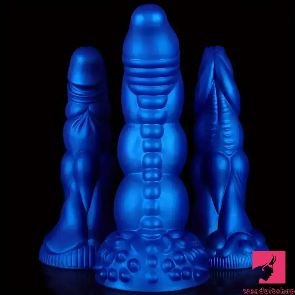 7.87in 8.1in 9.25in Silicone Real Lifelike Monster Soft Bendable Dildo
