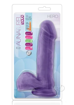 Au Naturel Bold Hero Dildo 8 Purp
