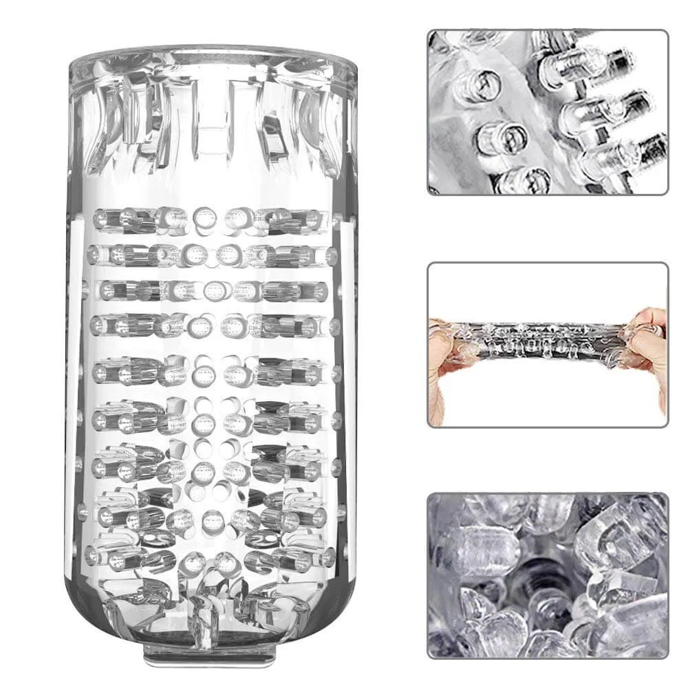Auto Rotation 10 Sounds Vaginal Suction Cup Rechargeable Male Masturbator