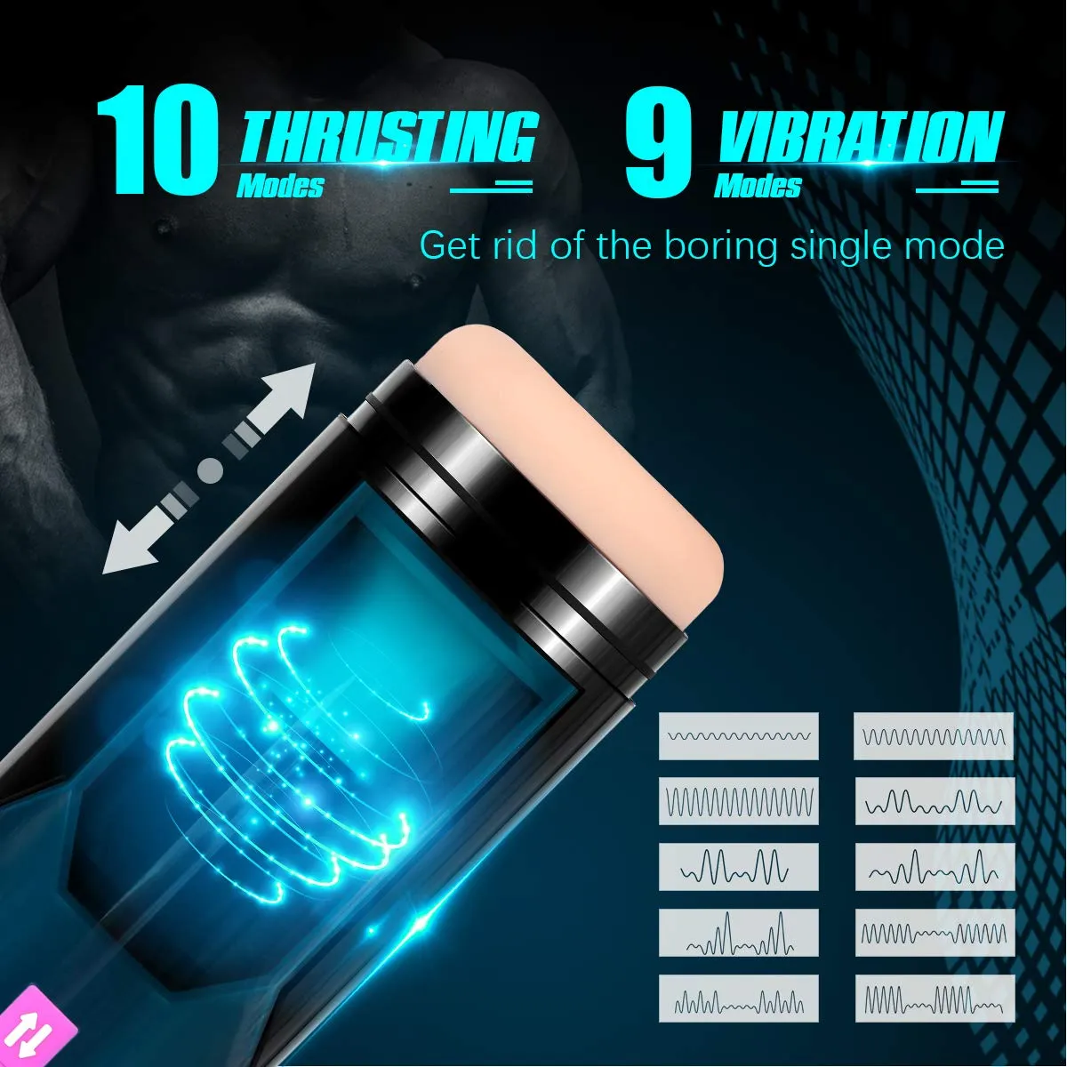 Automatic Stroker Toy Erotic Massage Penis Cock Trainer
