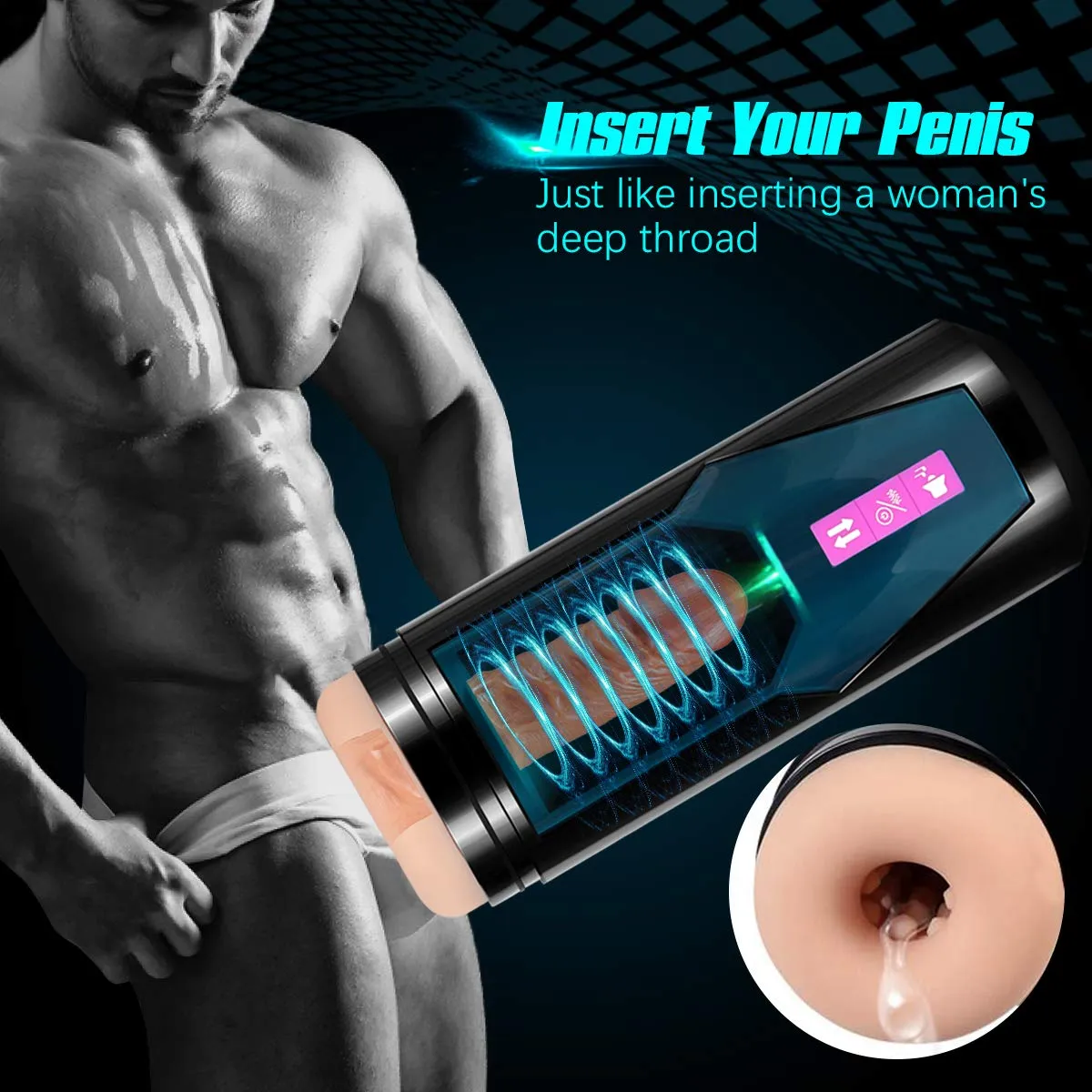 Automatic Stroker Toy Erotic Massage Penis Cock Trainer