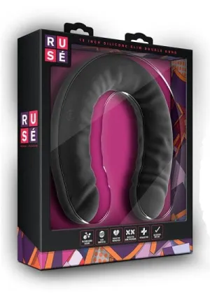 Blush Ruse Black Silicone Double Headed Dildo 18 Inch