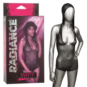 CalExotics Radiance Hooded Deep V Bodysuit