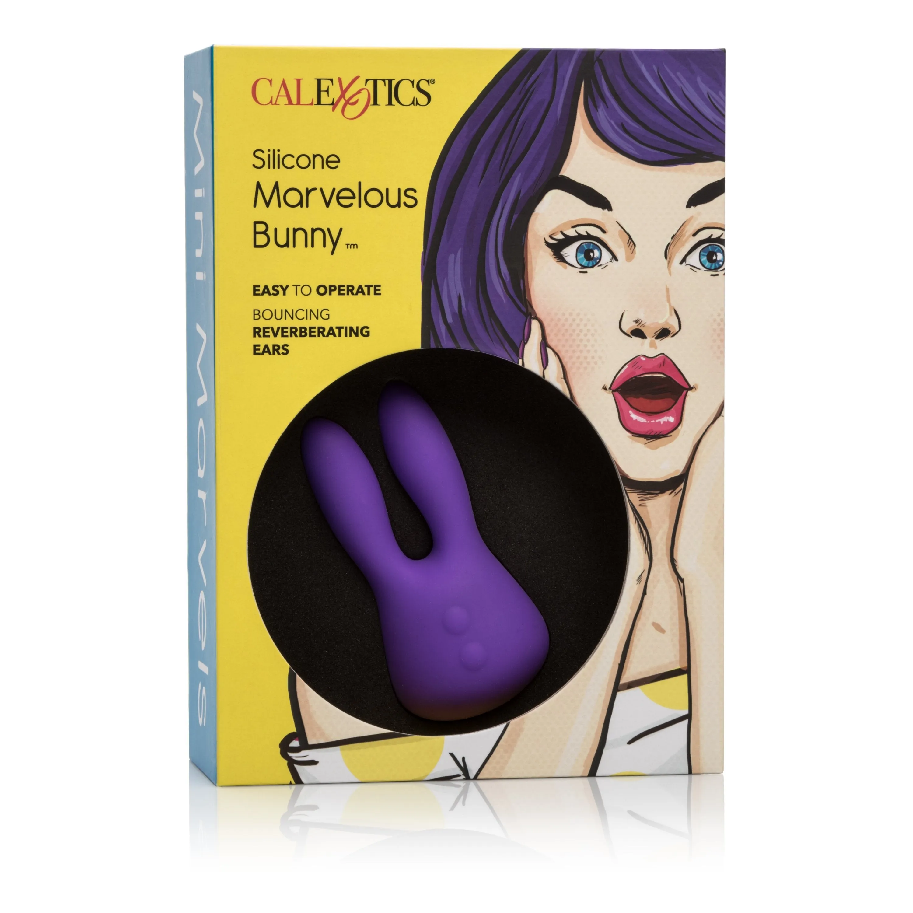California Exotics - Mini Marvels Silicone Marvelous Bunny Clit Massager  (Purple)