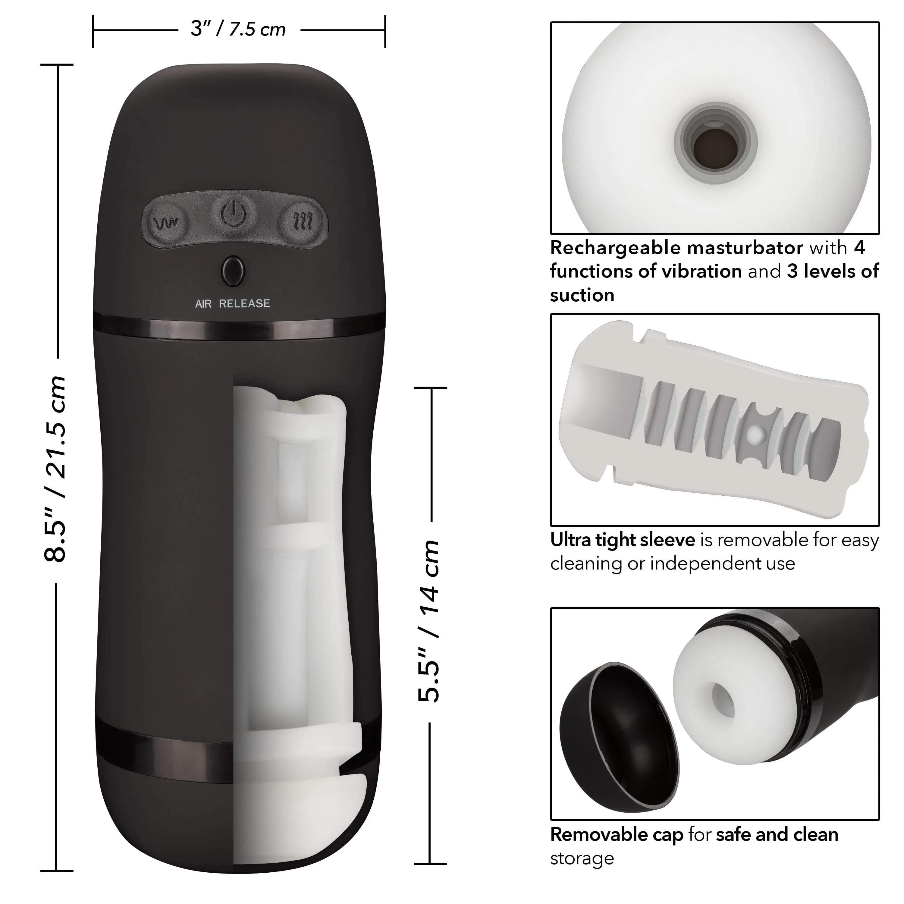 California Exotics - Optimum Power Pulsar Stroker (Black)