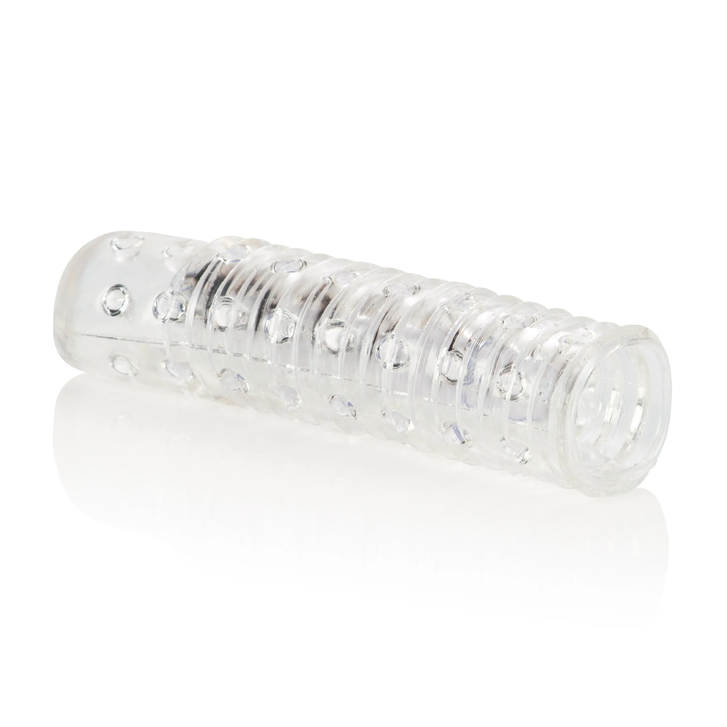 California Exotics - Reversible Textured Cock Sleeve (Clear)