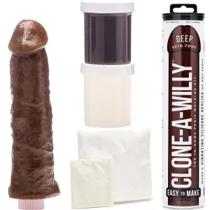 Clone A Willy Deep Brown DIY Penis Casting Kit Vibrating Dildo Vibrator