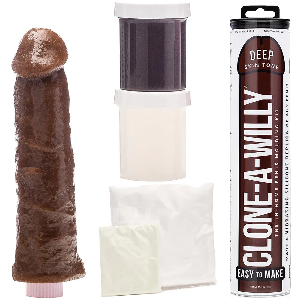 Clone A Willy Deep Brown DIY Penis Casting Kit Vibrating Dildo Vibrator