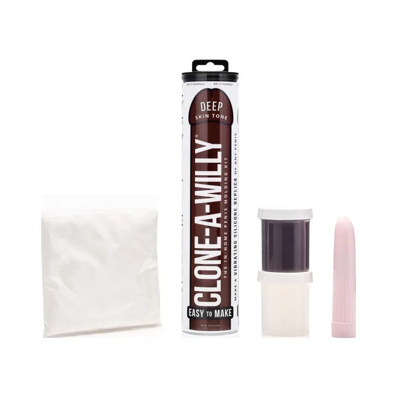 Clone A Willy Deep Brown DIY Penis Casting Kit Vibrating Dildo Vibrator