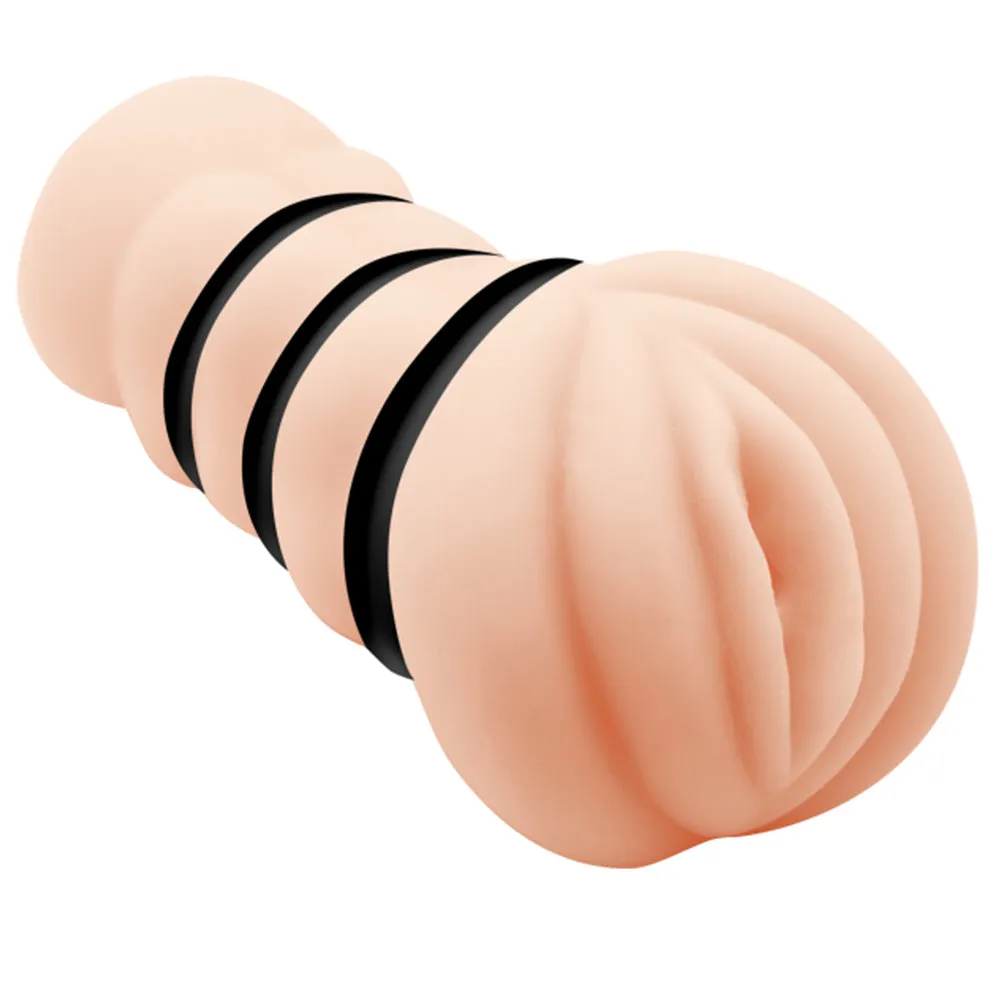 Crazy Bull Julia Realistic 3D Vagina Male Masturbator & 3 Tightness Rings Stroker
