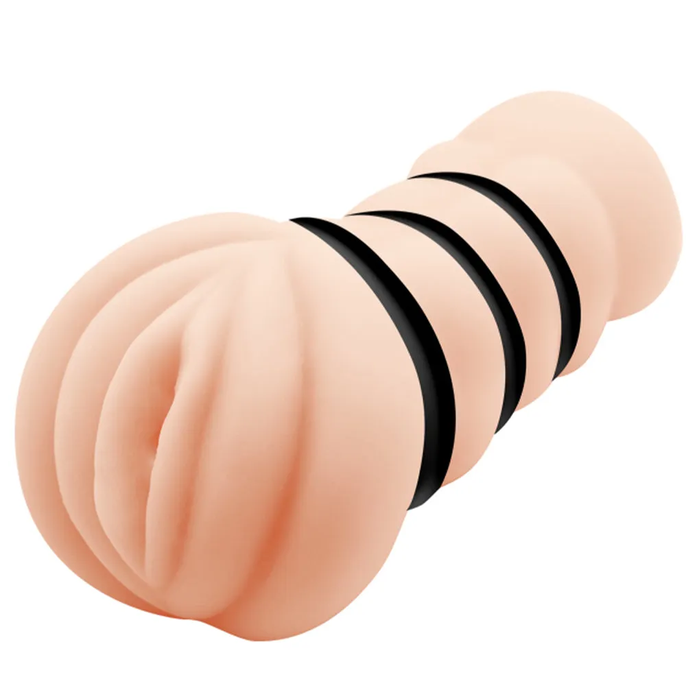 Crazy Bull Julia Realistic 3D Vagina Male Masturbator & 3 Tightness Rings Stroker