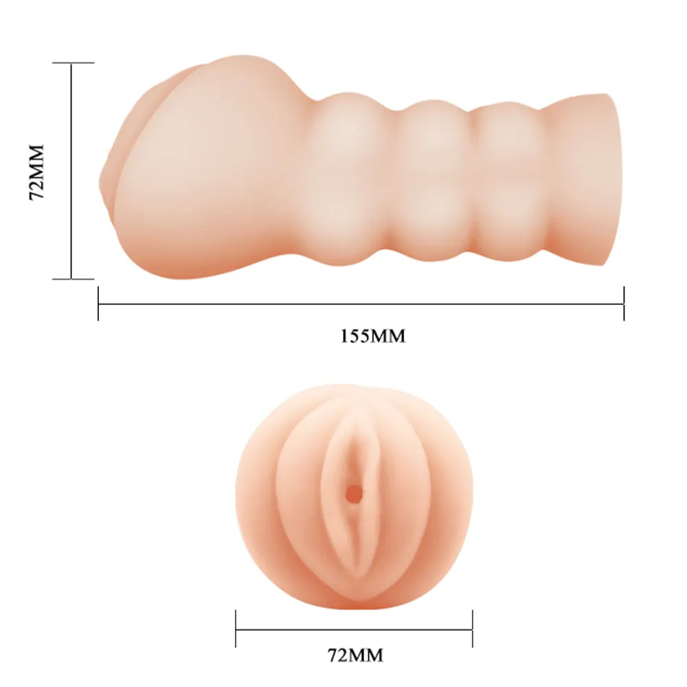 Crazy Bull Julia Realistic 3D Vagina Male Masturbator & 3 Tightness Rings Stroker