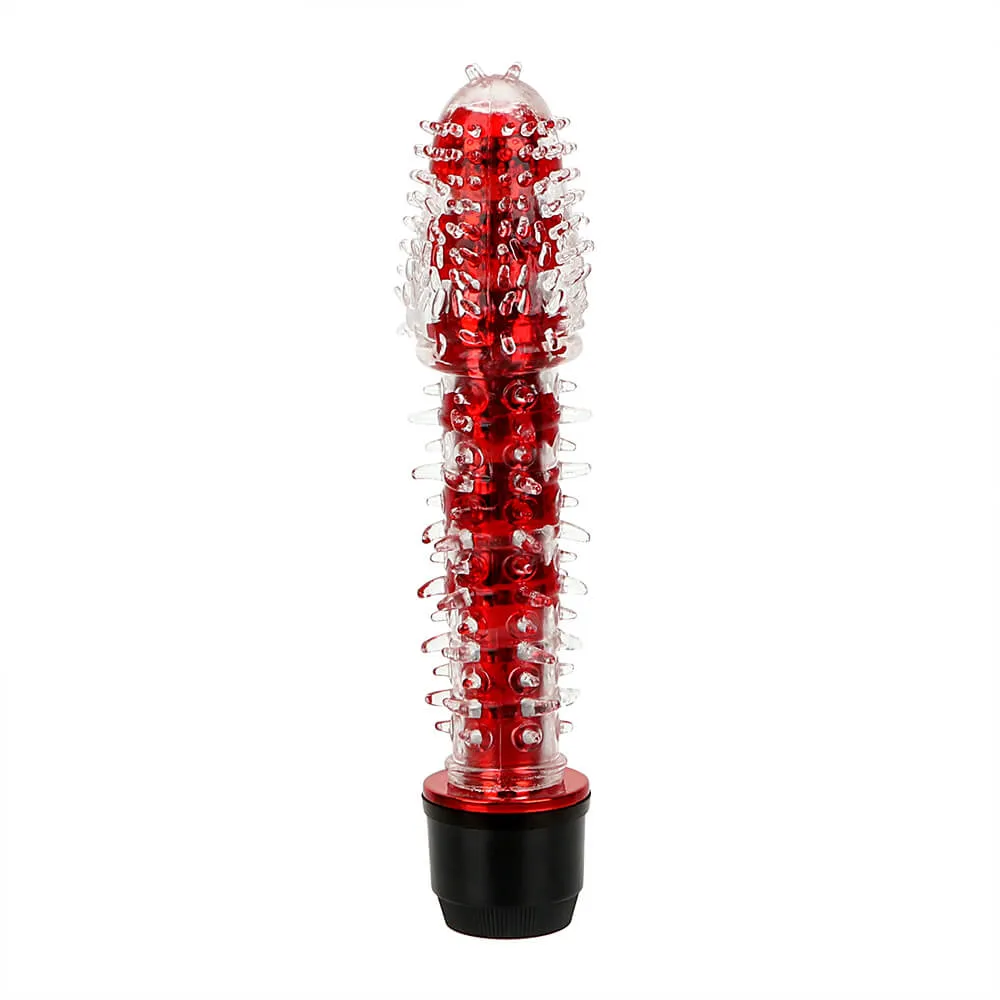 Crystal G-spot Clitoris Massage Vibrator With Soft Thorns AV Wand