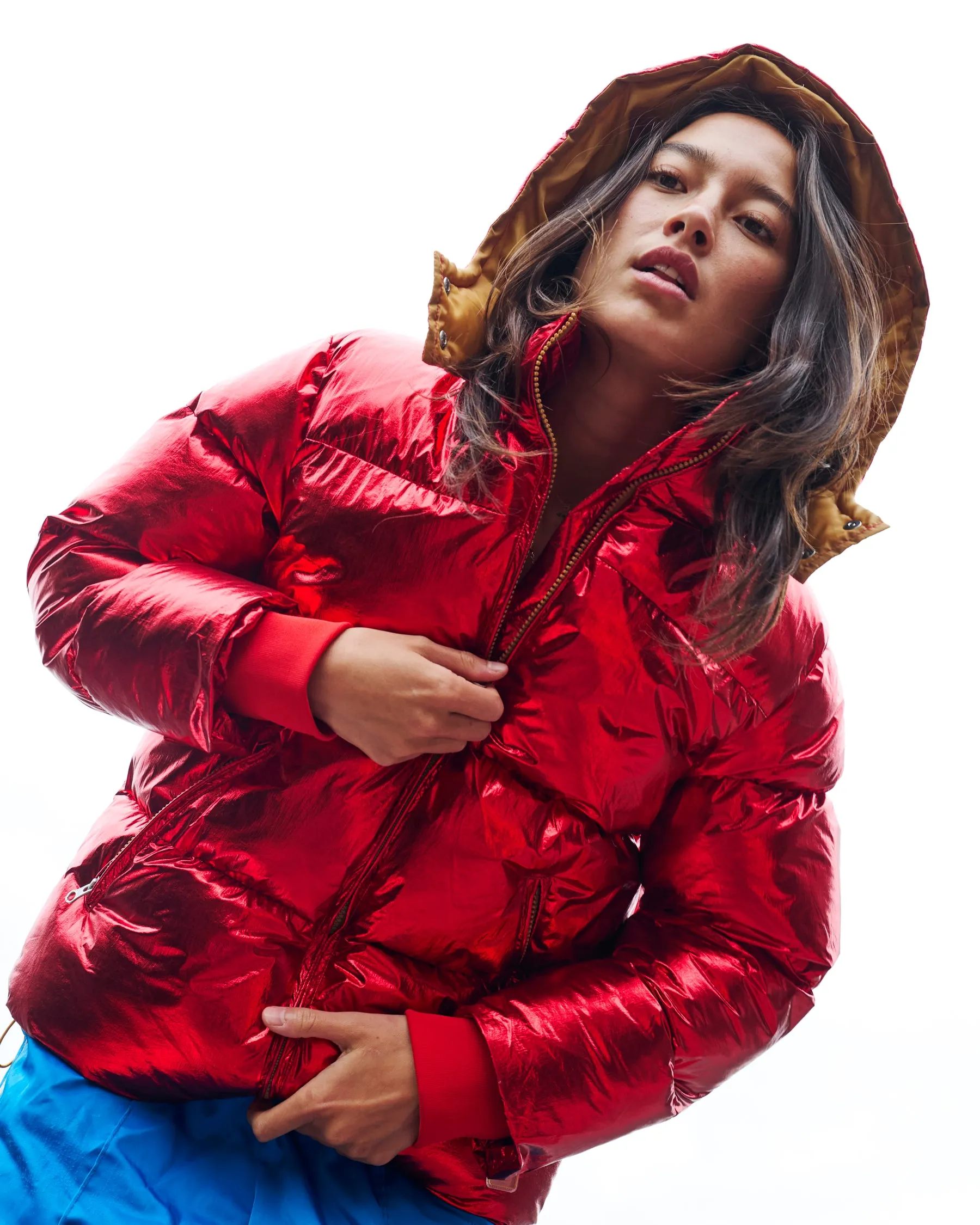 Dangerously Red Adult Puffa Jacket