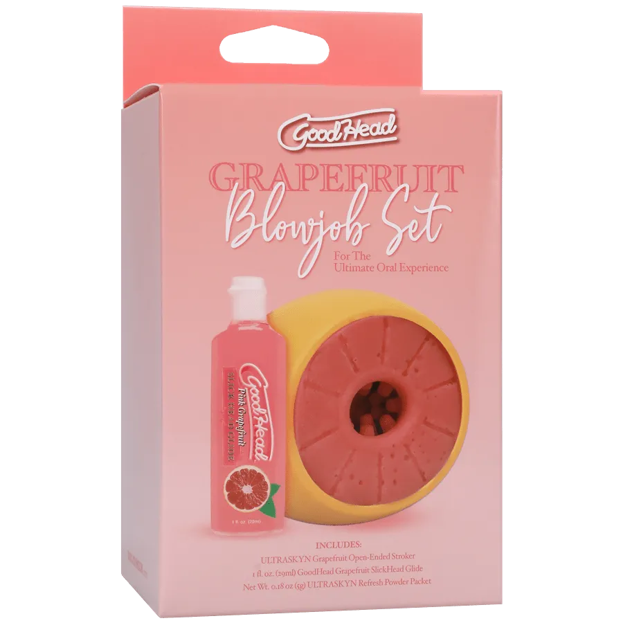 Doc Johnson GoodHead Grapefruit Blowjob Set