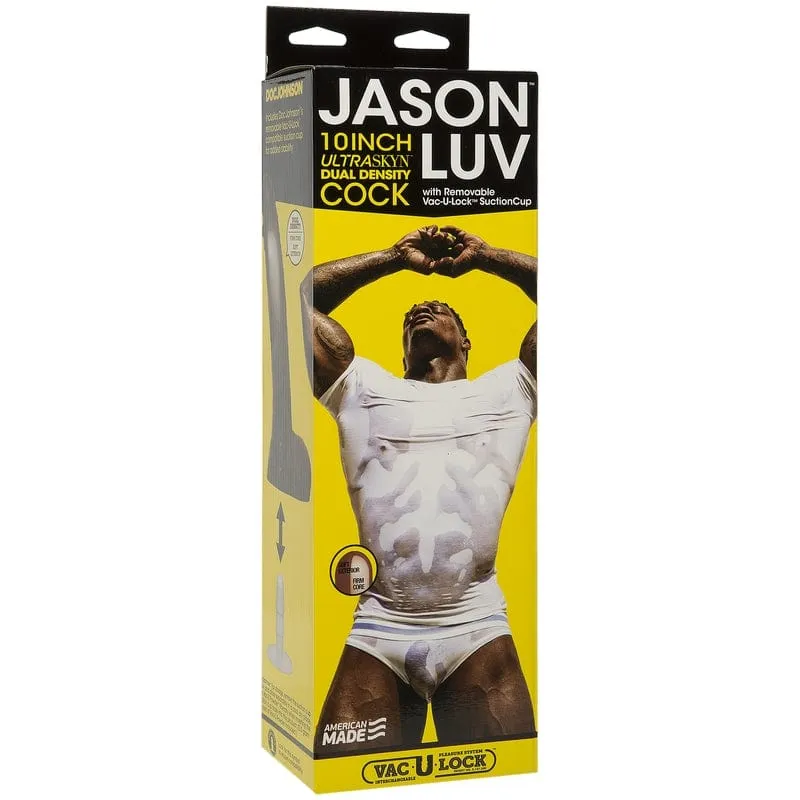 Doc Johnson Jason Luv 10 UltraSkyn Cock with Removable Vac-U-Lock Suction Cup