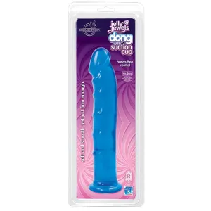 Doc Johnson Jelly Jewel Dong with Suction Cup Sapphire