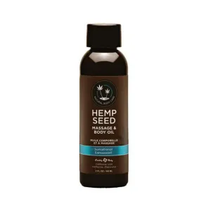 Eb Hemp Massage Oil Sunsational 2 Oz.
