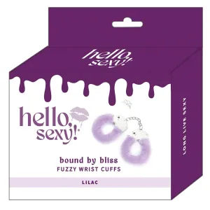 Hello Sexy! Bound By Bliss Fuzzy Wrist Cuffs - Lilac