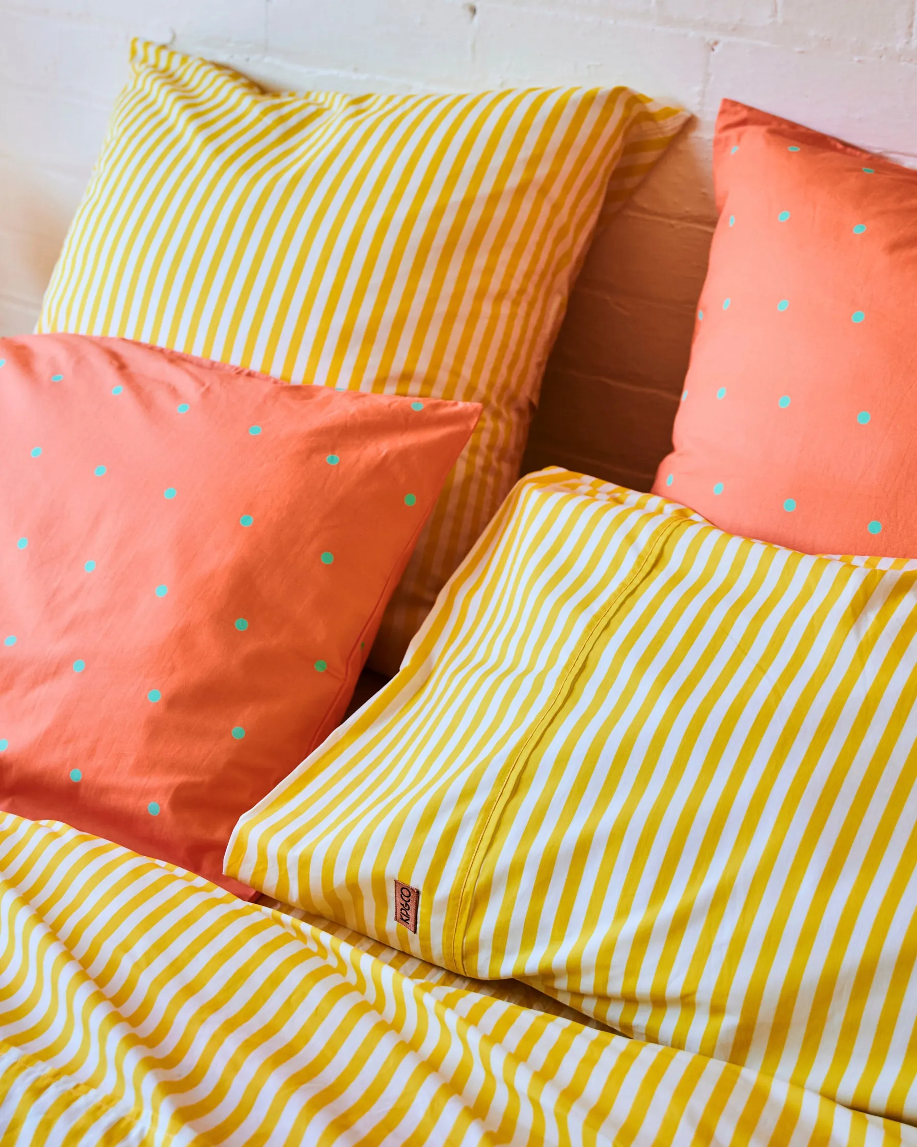 Limoncello Stripe Organic Cotton Pillowcases