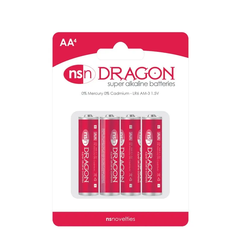 NS Novelties Dragon Super Alkaline AA Batteries