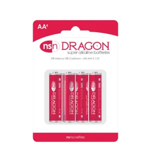 NS Novelties Dragon Super Alkaline AA Batteries