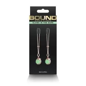 NS Novelties G1 Bound Nipple Clamps Rose Gold