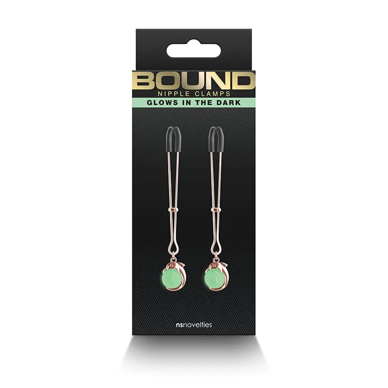 NS Novelties G1 Bound Nipple Clamps Rose Gold