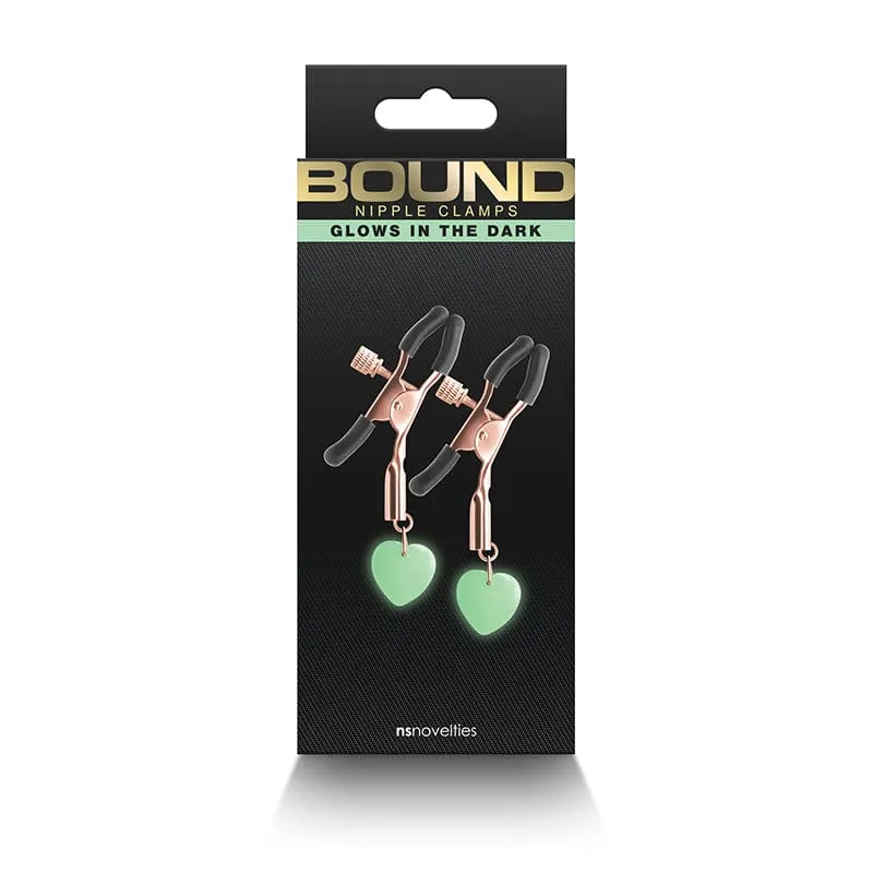NS Novelties G3 Bound Nipple Clamps Rose Gold