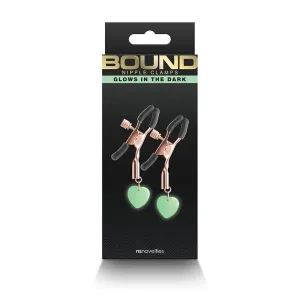 NS Novelties G3 Bound Nipple Clamps Rose Gold