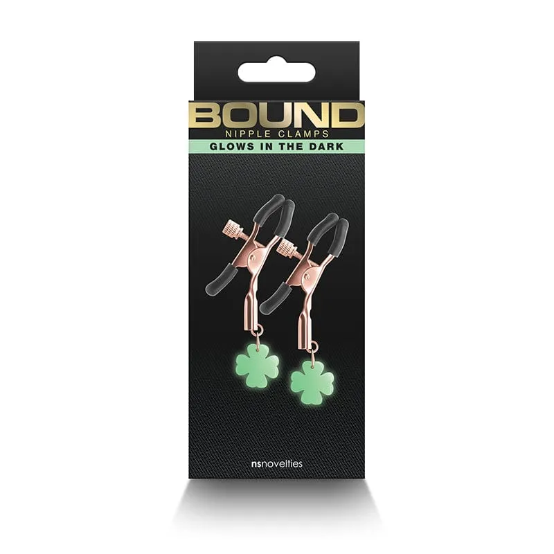 NS Novelties G4 Bound Nipple Clamps Rose Gold