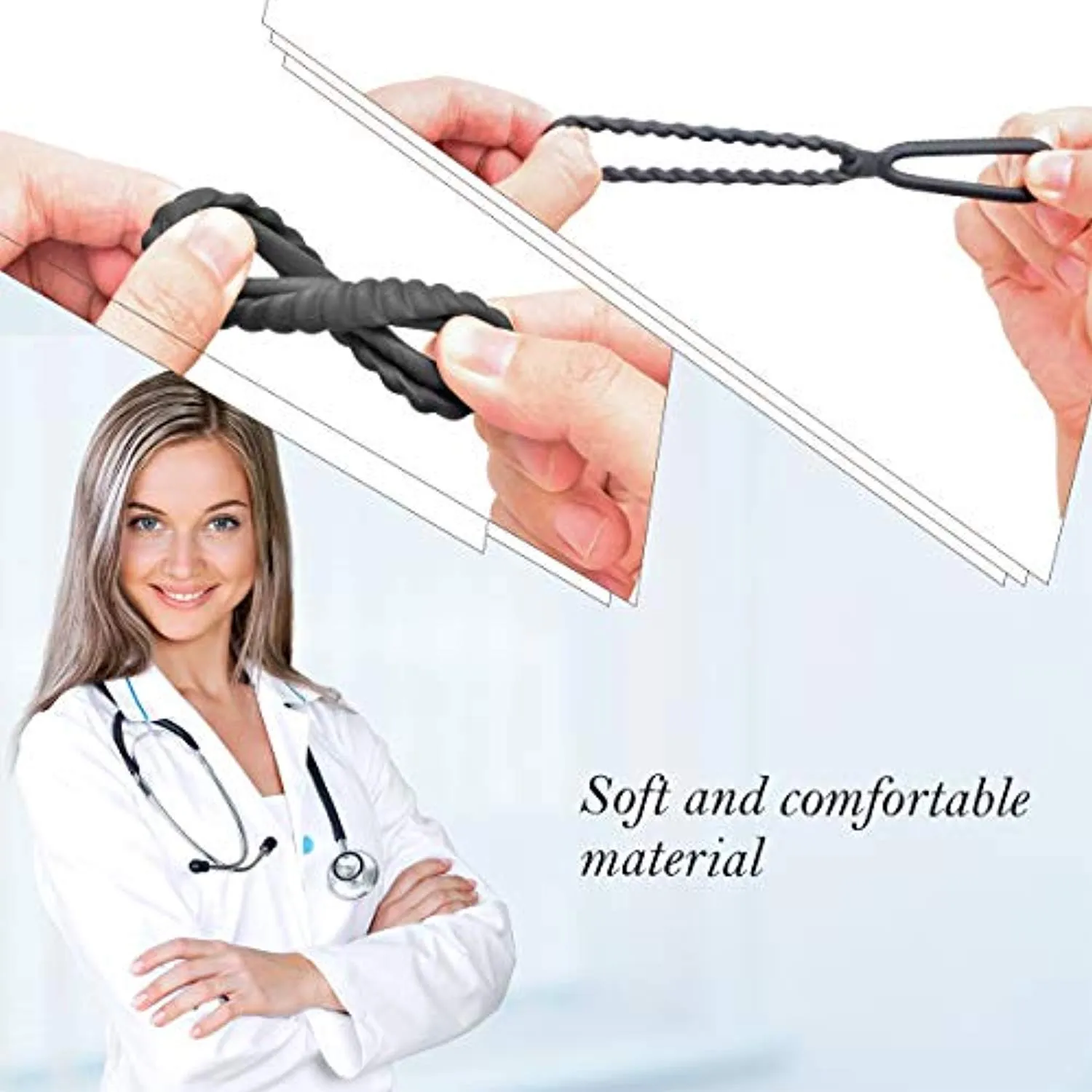 Penis Ring Silicone Dual Mens Sex Toy