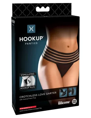 Pipedream Products Hookup Panties Crotchless Love Garter