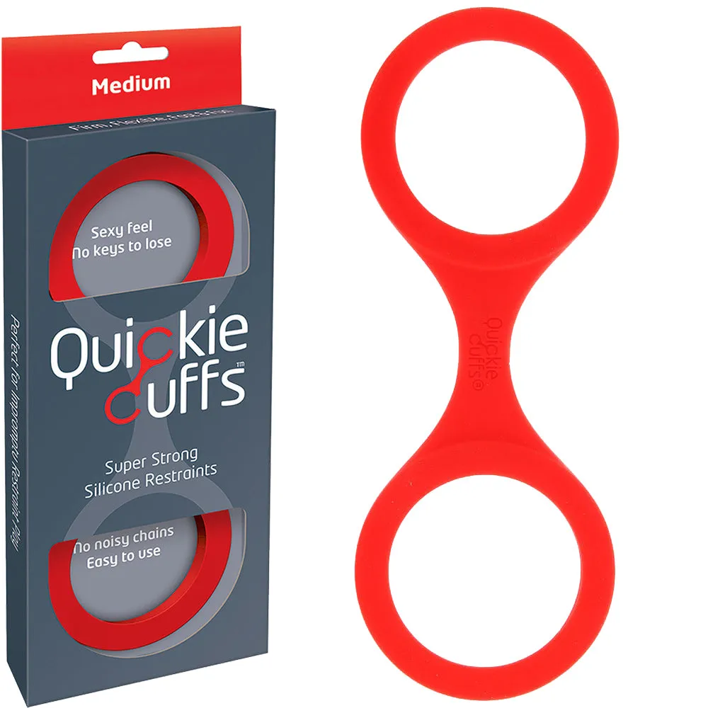 Quickie Cuffs Medium Silicone Handcuffs Restraints BDSM Bondage Sex Toy