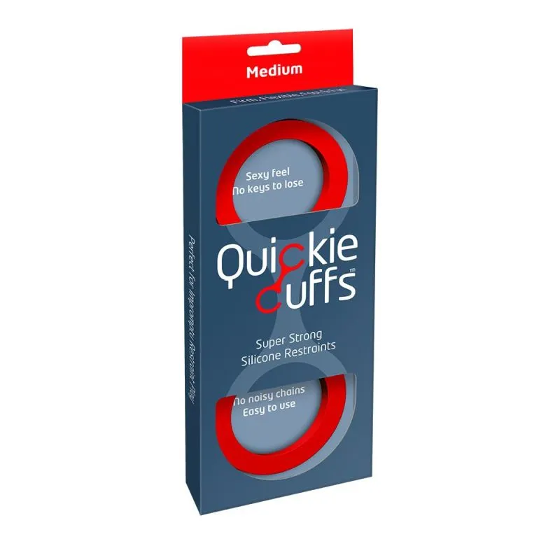 Quickie Cuffs Medium Silicone Handcuffs Restraints BDSM Bondage Sex Toy