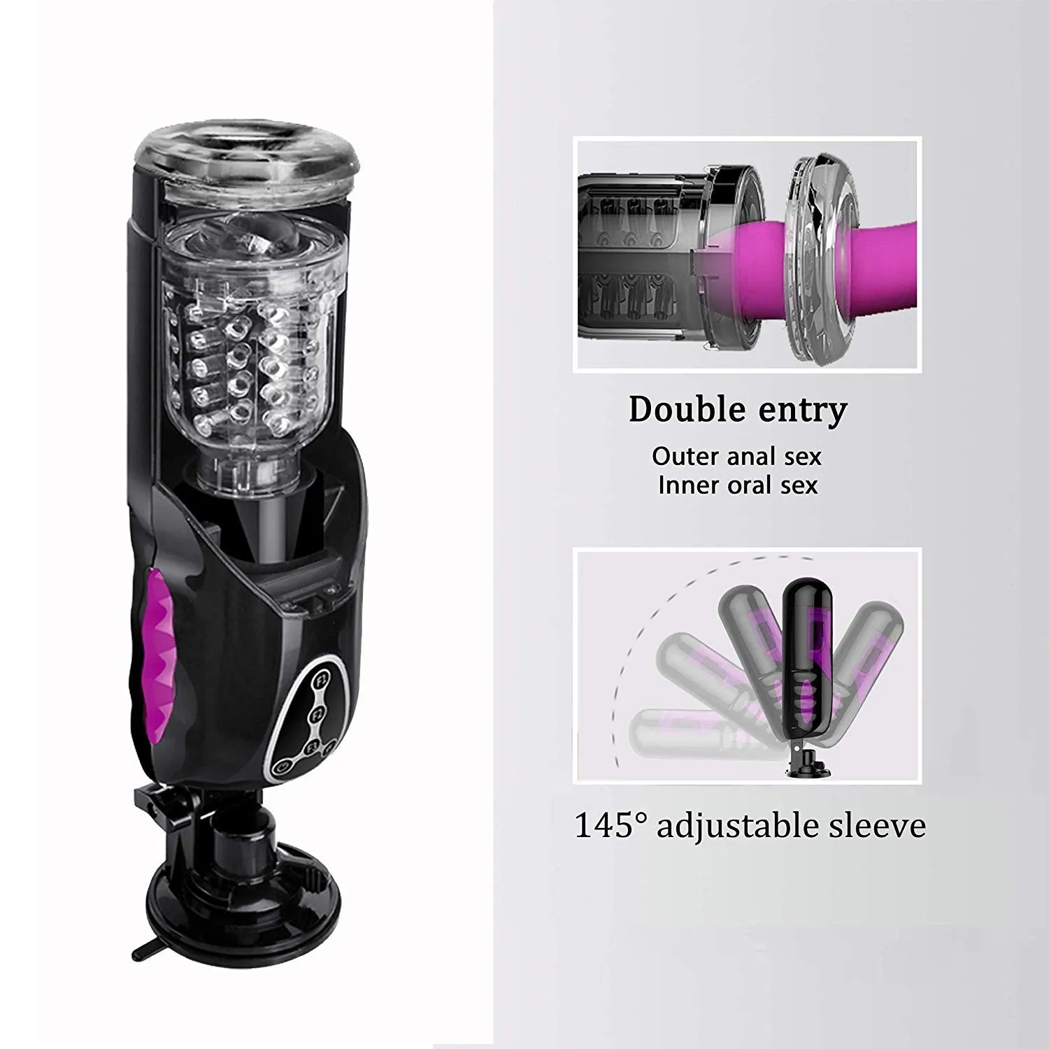 Realistic Auto Male Penis Masturbator Rotation Heating Vocal