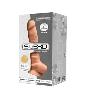 SILEXD MODEL 1 FLESH 7 Realistic Silicone Dildo Balls Suction Cup