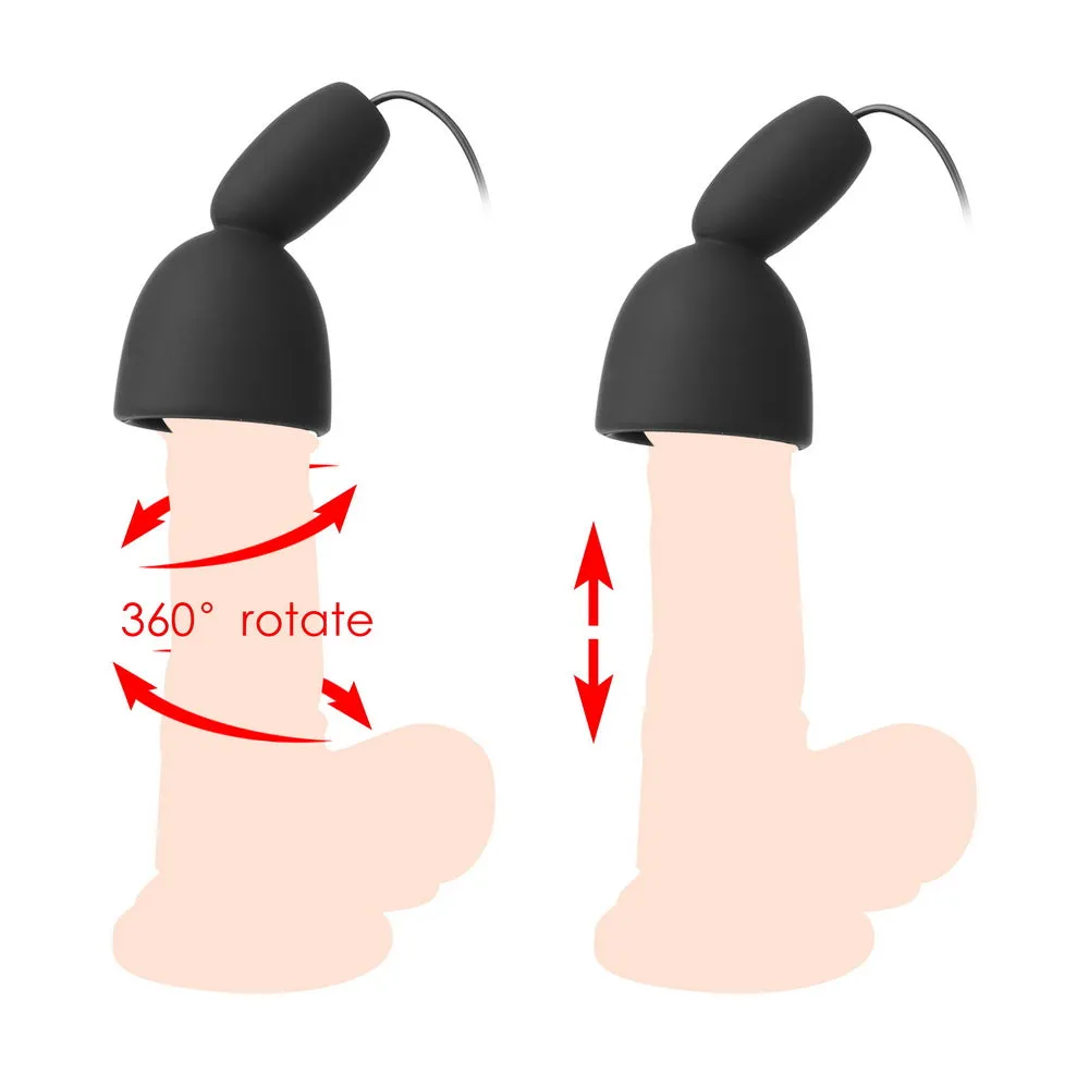 Silicone Massaging Vibrating Stamina Trainer Sex Toy For Men