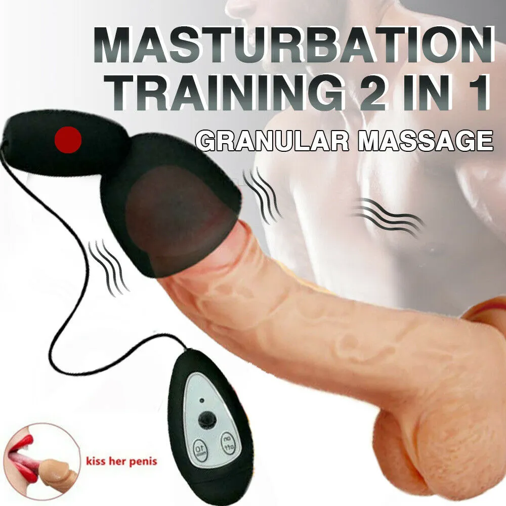 Silicone Massaging Vibrating Stamina Trainer Sex Toy For Men