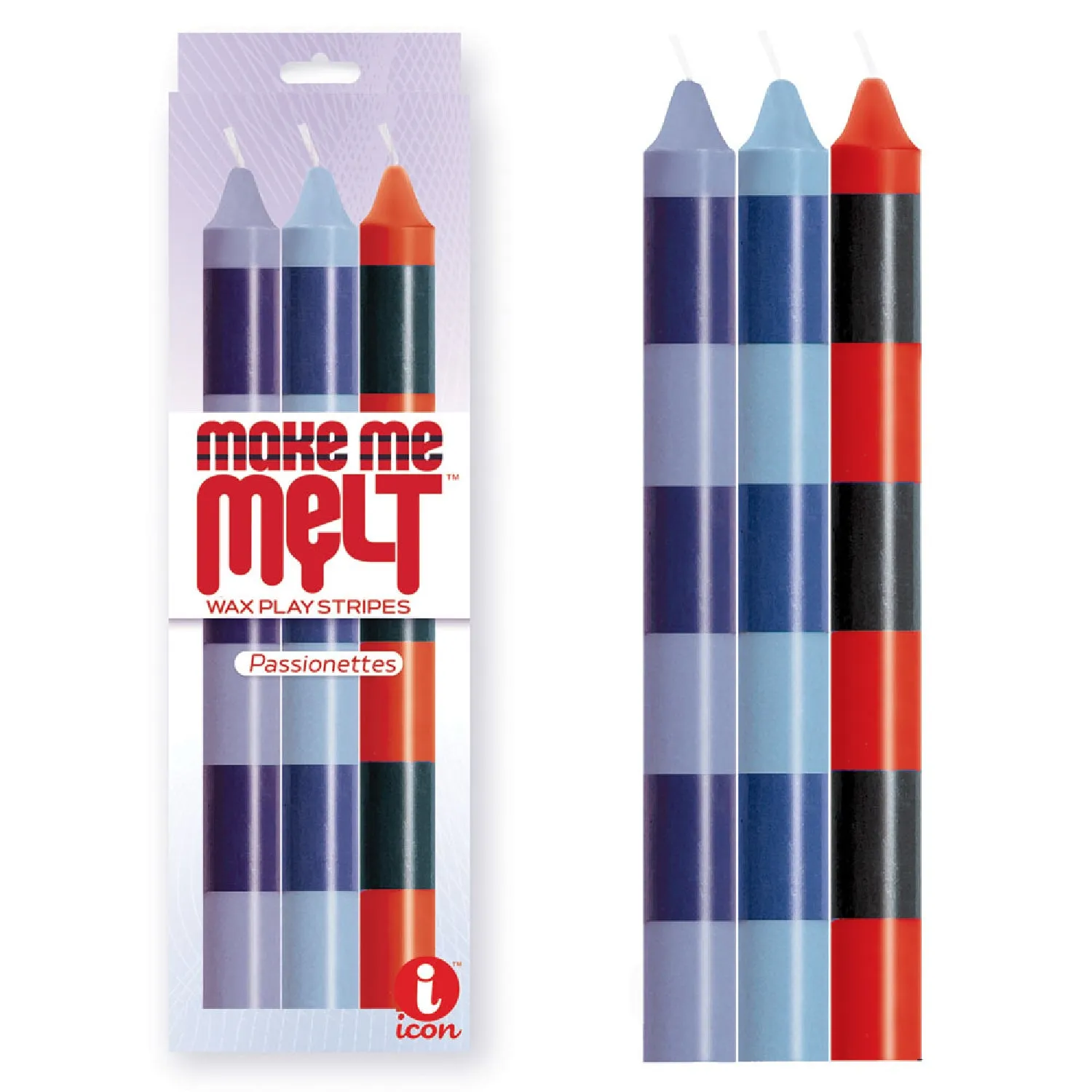 The 9's Make Me Melt Drip Candle 3-Pk. Passionettes