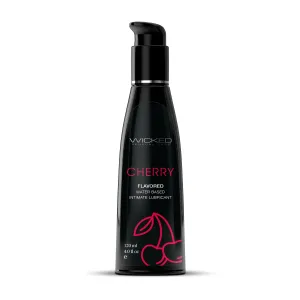 Wicked Aqua Cherry Flavored Water Based Lubricant 4 Oz