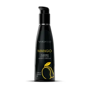 Wicked Aqua Mango Flavored Water Based Lubricant 4 OZ