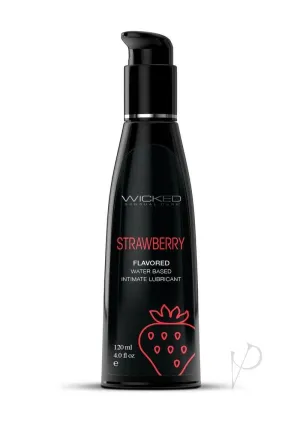 Wicked Aqua Strawberry Lube 4oz